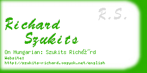 richard szukits business card